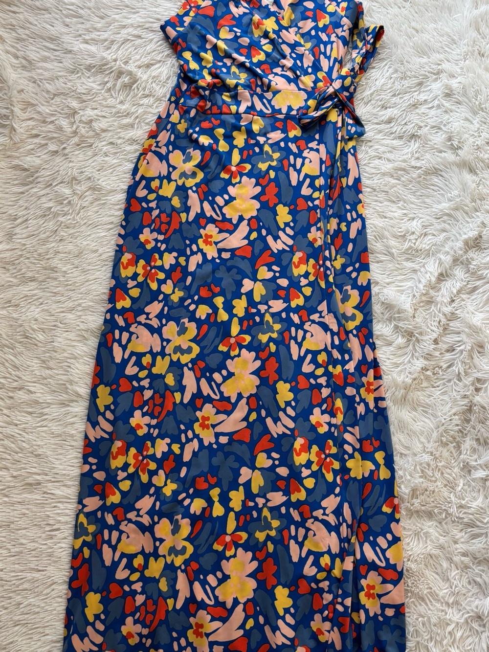 41 Hawthorn Blue Floral Print Wrap Top
